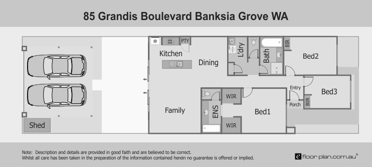 Black and White Floor Plan
